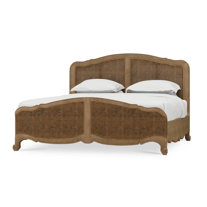 Bramble - Covington King Bed in Straw Wash w/ Rattan Glaze - 28025STW-RGZE---