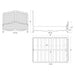 Bramble - Covington Queen Bed in Architectural White w/ Rattan Natural - 28026HRW-RNAT--LDT - GreatFurnitureDeal