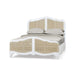 Bramble - Covington Queen Bed in Architectural White w/ Rattan Natural - 28026HRW-RNAT--LDT - GreatFurnitureDeal