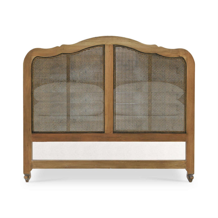 Bramble - Covington Queen Bed in Straw Wash w/ Rattan Glaze - 28026STW-RGZE---