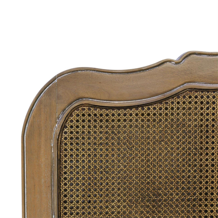 Bramble - Covington Queen Bed in Straw Wash w/ Rattan Glaze - 28026STW-RGZE---