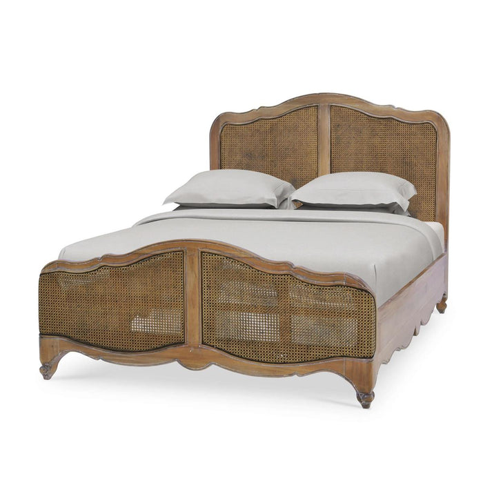 Bramble - Covington Queen Bed in Straw Wash w/ Rattan Glaze - 28026STW-RGZE---