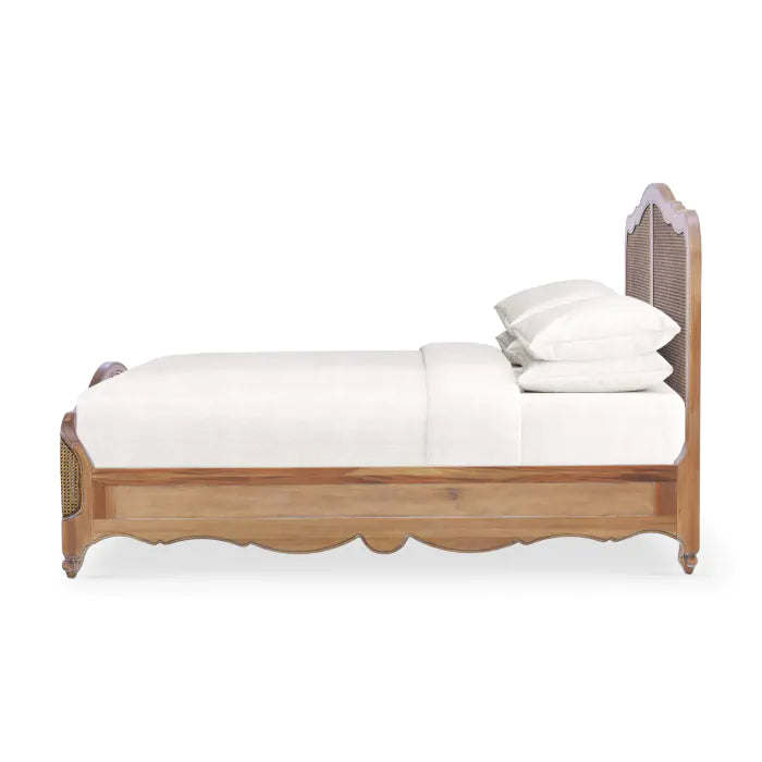 Bramble - Covington Rattan Queen Bed - 28026STW-RGZE - GreatFurnitureDeal