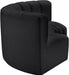 Meridian Furniture - Arc Vegan Leather 3 Piece Sectional in Black - 101Black-S3C - GreatFurnitureDeal