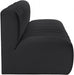 Meridian Furniture - Arc Vegan Leather Modular Sofa in Black - 101Black-S3F - GreatFurnitureDeal