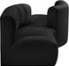 Meridian Furniture - Arc Vegan Leather 4 Piece Sectional in Black - 101Black-S4A - GreatFurnitureDeal