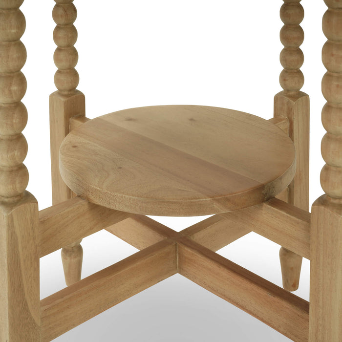 Bramble - Cholet Round Side Table in Fruitwood - 28047FRW----- - GreatFurnitureDeal