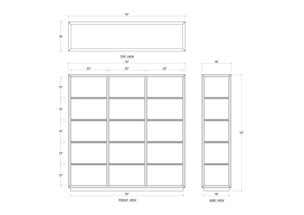 Bramble - Cohan Bookshelf - Mahogany - BR-28051 - GreatFurnitureDeal