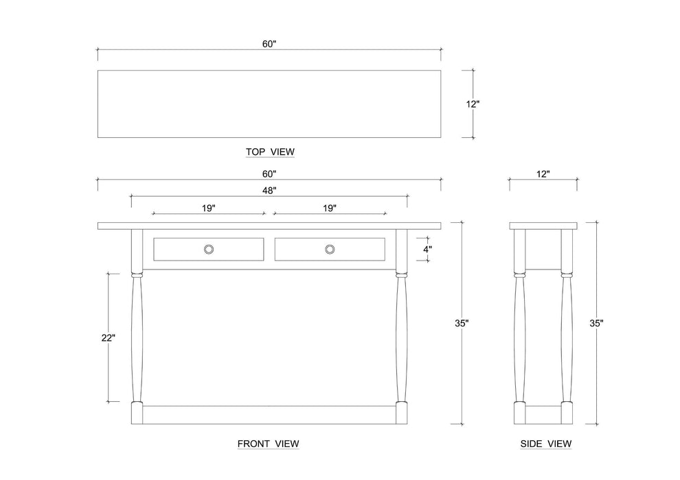 Bramble - Antoinette Hall Table - BR-28052 - GreatFurnitureDeal