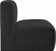Meridian Furniture - Arc Vegan Leather Modular Chair in Black - 101Black-ST - GreatFurnitureDeal