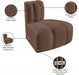 Meridian Furniture - Arc Vegan Leather Modular Chair in Brown - 101Brown-RC - GreatFurnitureDeal