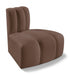 Meridian Furniture - Arc Vegan Leather Modular Chair in Brown - 101Brown-RC - GreatFurnitureDeal