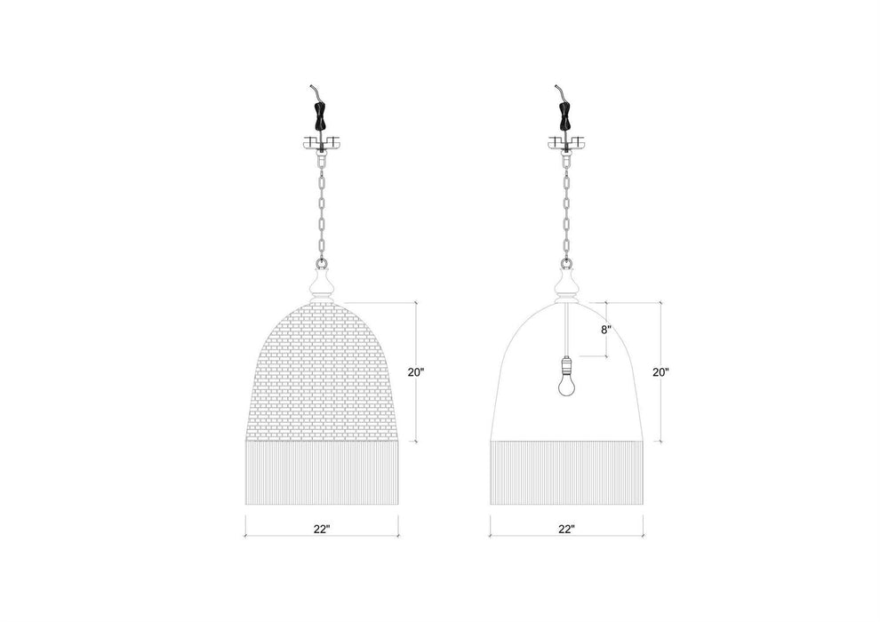 Bramble - Verdon Knitted Pendant - BR-28058