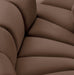 Meridian Furniture - Arc Vegan Leather Modular Sofa in Brown - 101Brown-S2B - GreatFurnitureDeal