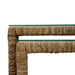Bramble - Tuscan Rush Nesting Console w/ Tempered Glass - BR-28065 - GreatFurnitureDeal