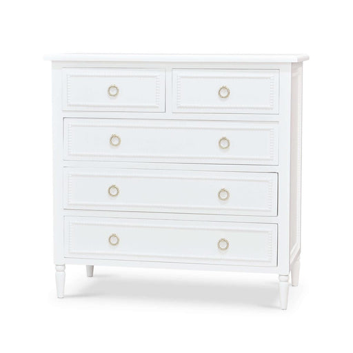 Bramble - Cholet 5 Drawer Dresser in Architectural White - 28066HRW----LDT - GreatFurnitureDeal