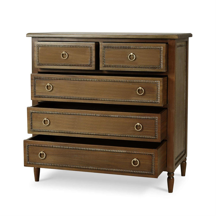 Bramble - Cholet 5 Drawer Dresser in Straw Wash - 28066STW-----