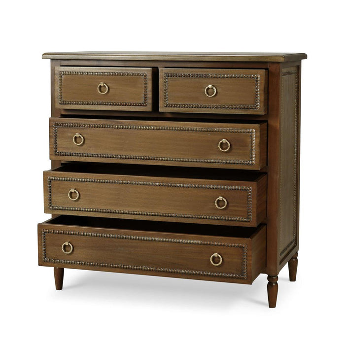 Bramble - Cholet 5 Drawer Dresser in Straw Wash - 28066STW-----