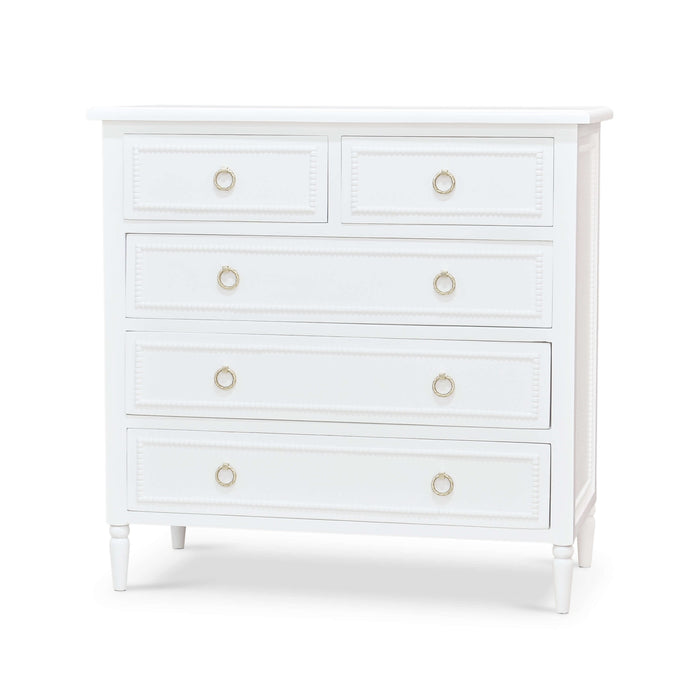 Bramble - Cholet 5 Drawer Dresser In Architectural White - BR-28066HRW----LDT
