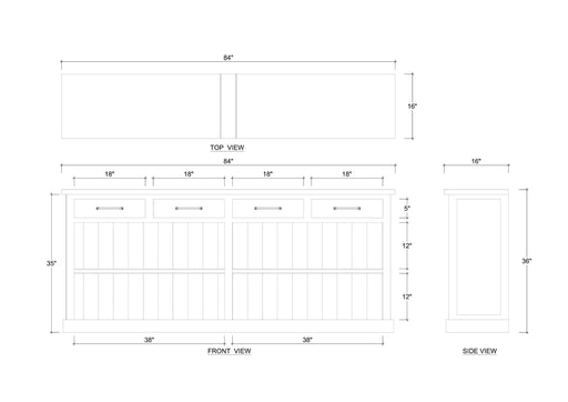 Bramble - Cambria Open Buffet - BR-28070 - GreatFurnitureDeal