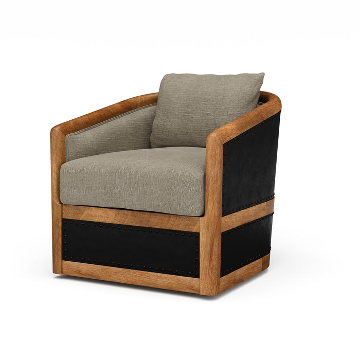 Bramble - Aden Swivel Chair w/ Leather - BR-28081