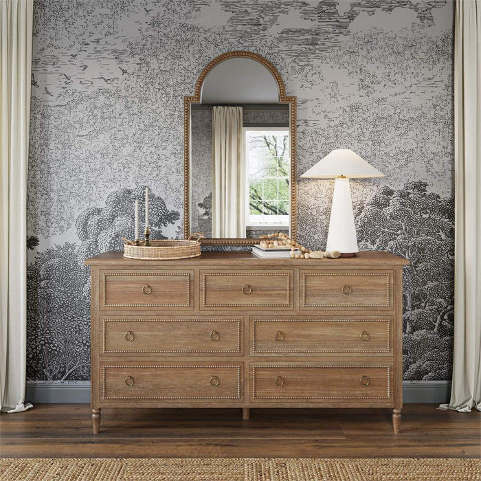 Bramble - Cholet Curved Mirror in Architectural White - 28089HRW----LDT