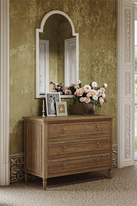Bramble - Cholet Curved Mirror in Architectural White - 28089HRW----LDT