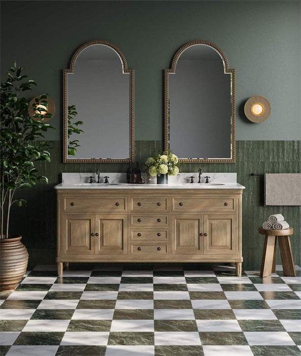 Bramble - Cholet Curved Mirror in Architectural White - 28089HRW----LDT