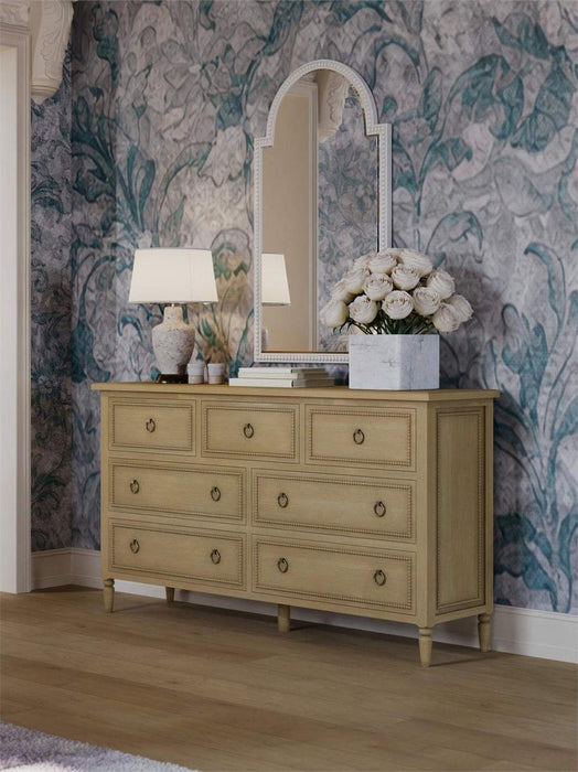 Bramble - Cholet Curved Mirror in Architectural White - 28089HRW----LDT