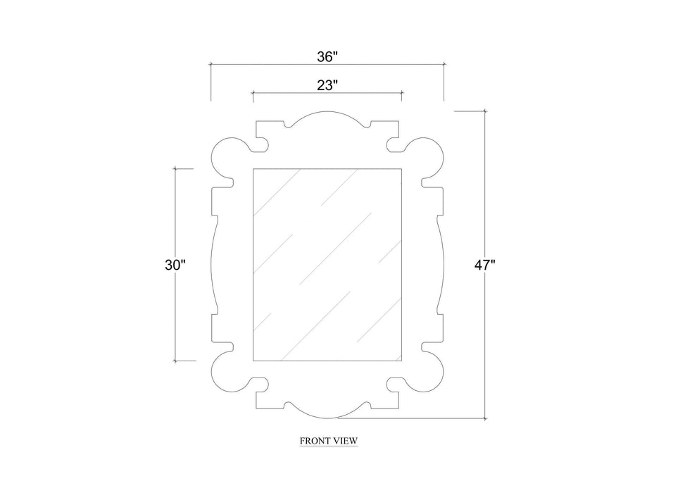 Bramble - Rodeo Mirror In Raffia - 28090RFRW----- - GreatFurnitureDeal