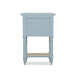 Bramble - Montego Square End Table in Ocean Blue w/ Drawer & Rattan Natural Door - 28098OCB-RNAT--- - GreatFurnitureDeal