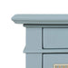 Bramble - Montego Square End Table in Ocean Blue w/ Drawer & Rattan Natural Door - 28098OCB-RNAT--- - GreatFurnitureDeal