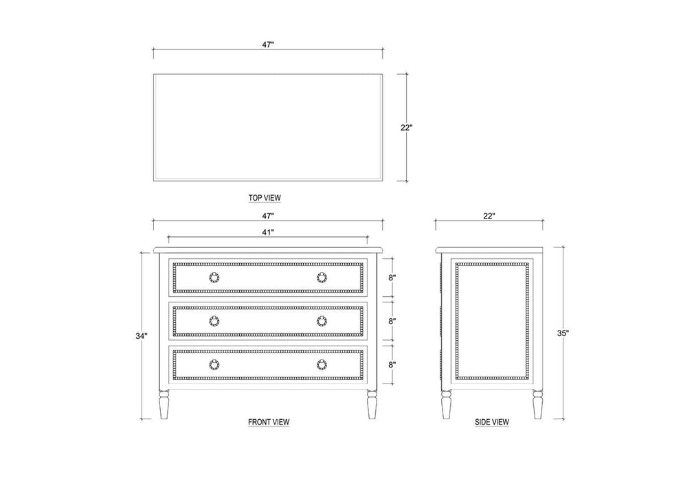 Bramble - Cholet 3 Drawer Dresser in Fruitwood - 28099FRW----- - GreatFurnitureDeal