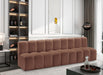 Meridian Furniture - Arc Vegan Leather Modular Sofa in Cognac - 101Cognac-S3F - GreatFurnitureDeal