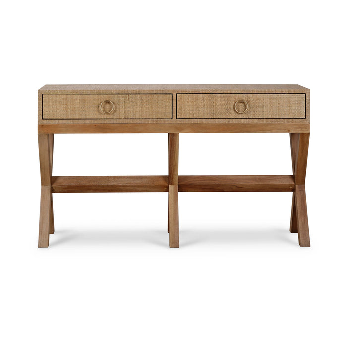 Bramble - Renoir Console w/ Raffia - BR-28102 - GreatFurnitureDeal