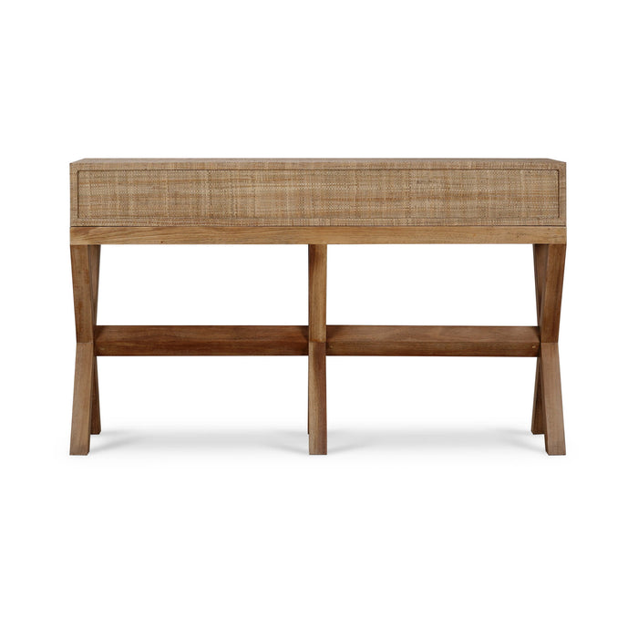 Bramble - Renoir Console w/ Raffia - BR-28102 - GreatFurnitureDeal