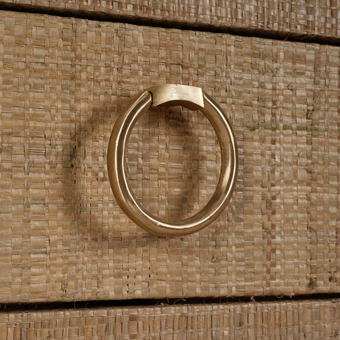 Bramble - Renoir Console w/ Raffia - BR-28102 - GreatFurnitureDeal