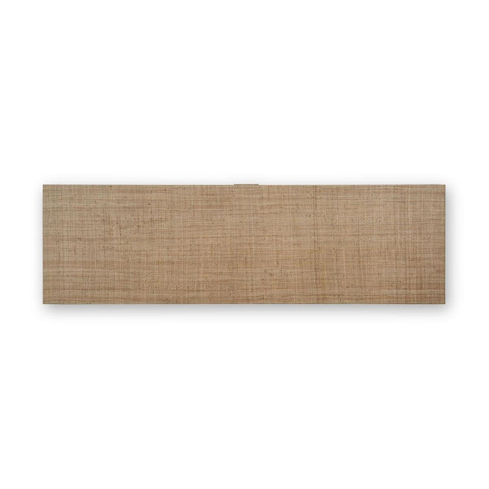 Bramble - Pierre Mid Century Buffet Wrapped in Raw Raffia w/ Straw Wash Legs - 28103RFRW-STW---