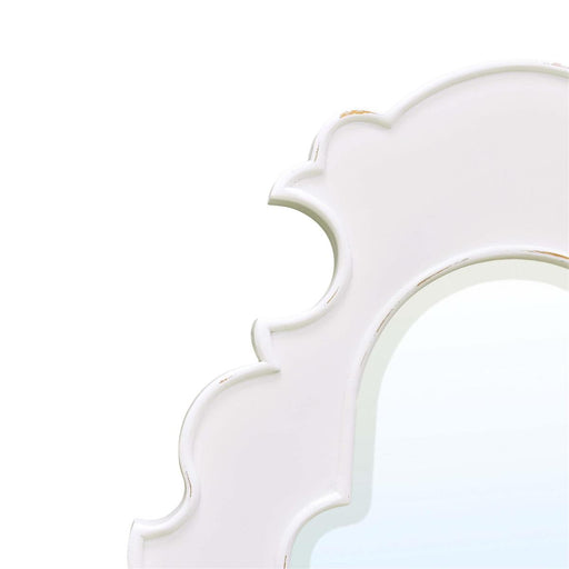 Bramble - Lotus Mirror in White Harvest - 28107WHD----- - GreatFurnitureDeal