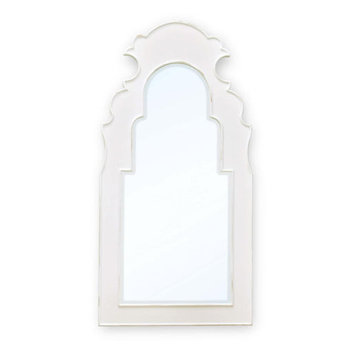 Bramble - Lotus Mirror in White Harvest - 28107WHD----- - GreatFurnitureDeal