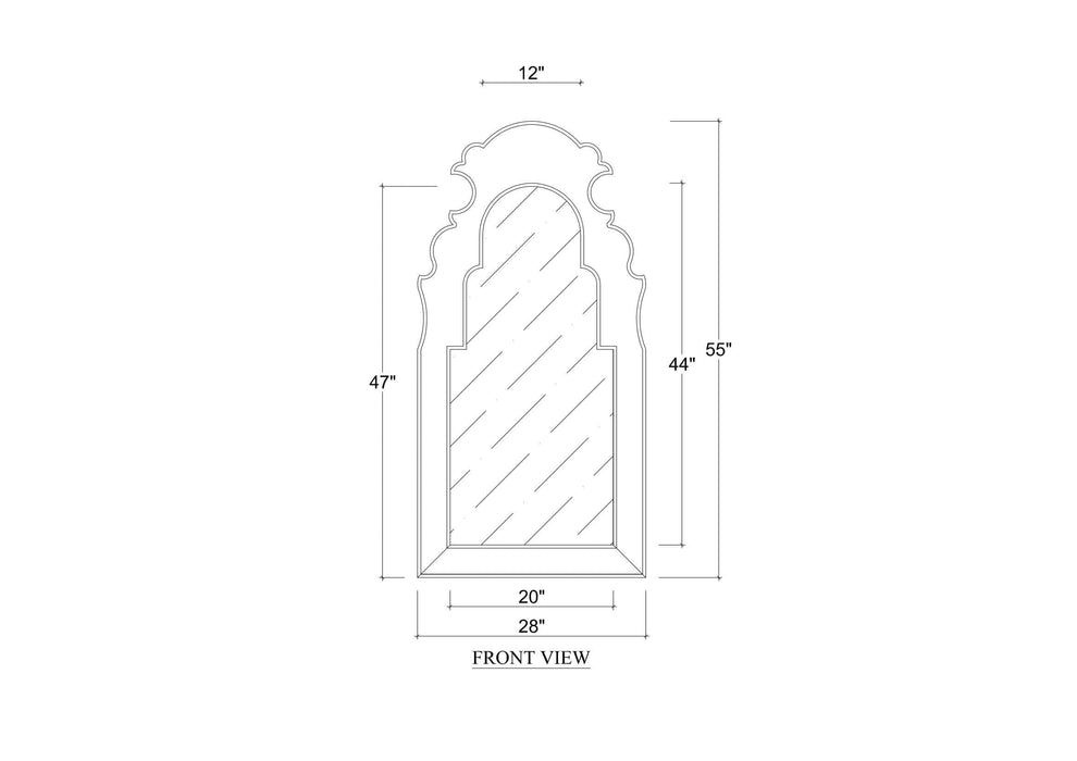 Bramble - Lotus Mirror - BR-28107 - GreatFurnitureDeal