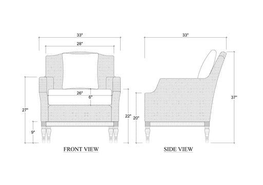 Bramble - St. James Slipcovered Chair In Arctic White Performance Fabric - 28109STWSF204---- - GreatFurnitureDeal