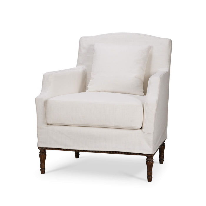 Bramble - St. James Slipcovered Chair In Arctic White Performance Fabric - BR-28109STWSF204---- - GreatFurnitureDeal