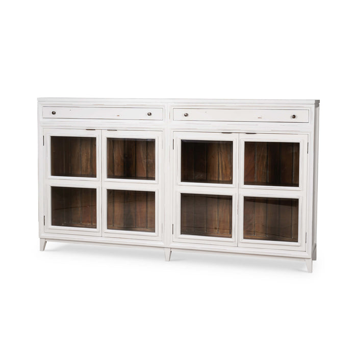 Bramble - Paris Sideboard w/ 2 Drawers In White Harvest & Straw Wash - 28110WHD-STW--- - GreatFurnitureDeal