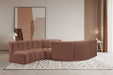 Meridian Furniture - Arc Vegan Leather 6 Piece Sectional in Cognac - 101Cognac-S6D - GreatFurnitureDeal