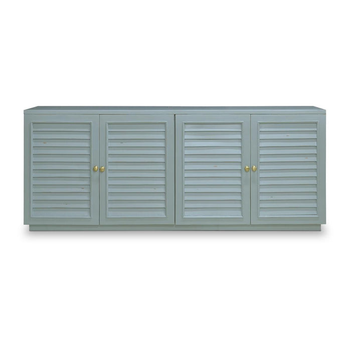 Bramble - Oxford Shutter 4 Door Sideboard in Ocean Blue - 28115OCB-----