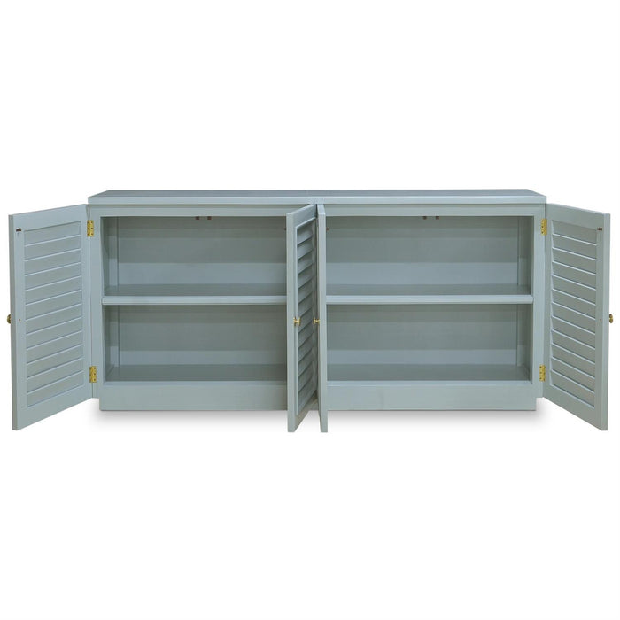 Bramble - Oxford Shutter 4 Door Sideboard in Ocean Blue - 28115OCB-----