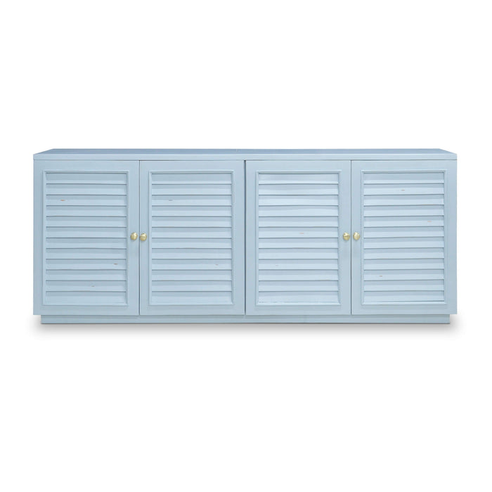 Bramble - Oxford Shutter 4 Door Sideboard In Ocean Blue - 28115OCB----- - GreatFurnitureDeal