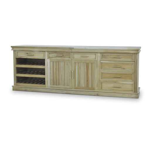 Bramble - Kraton Buffet w/ Wine Rack In Fruitwood - US-WS-28117FRW----- - GreatFurnitureDeal
