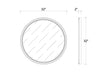Bramble - Cholet Round Mirror Large - BR-28118 - GreatFurnitureDeal